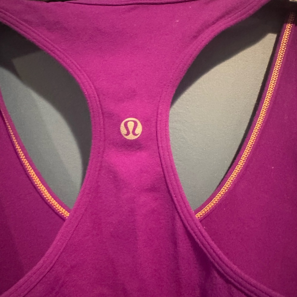 Lululemon Magenta CRB Tank - Size 4/6 - Picture 3 of 3
